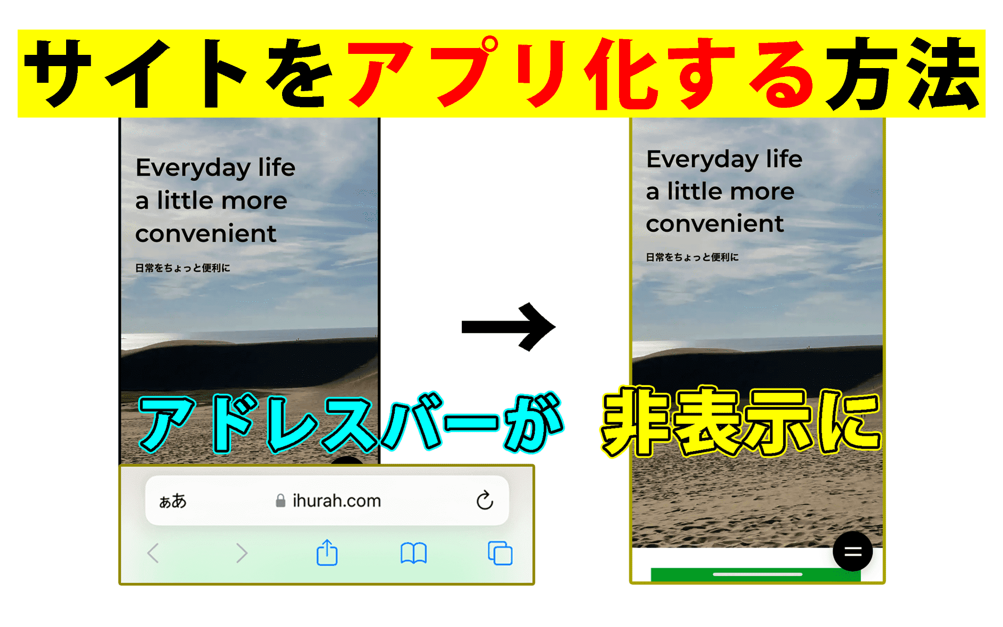 自分のサイトを「ホーム画面に追加」時にアプリ化する方法